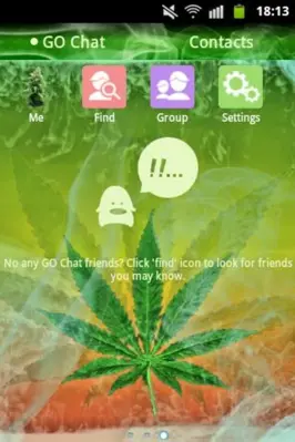 GO SMS Pro Theme Ganja Weed android App screenshot 0